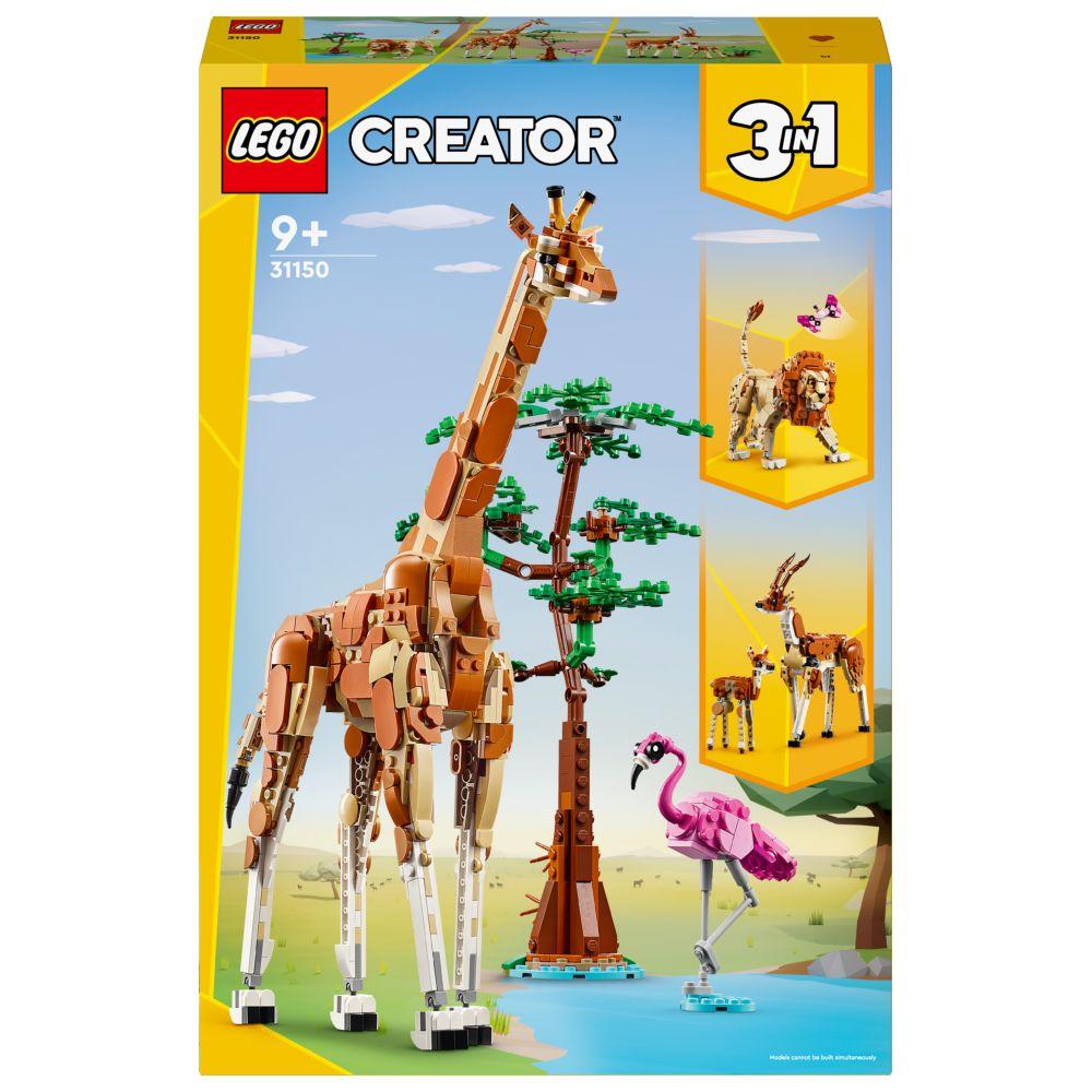 Lego - 31150 3-In-1 Wild Safari Animals Building Playset