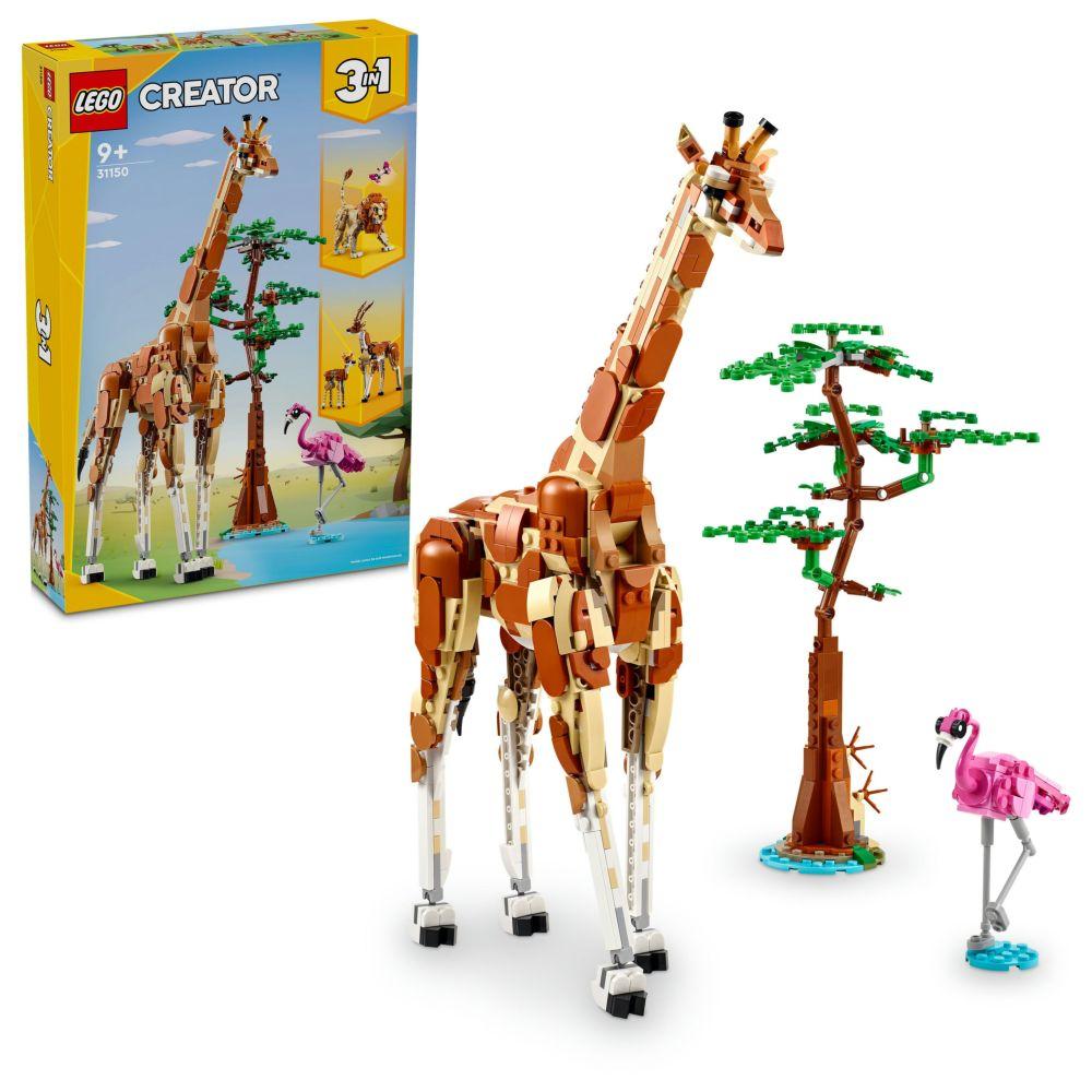 Lego - 31150 3-In-1 Wild Safari Animals Building Playset