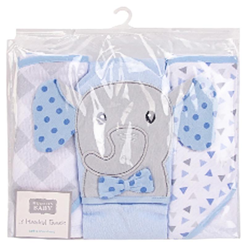 Hudson Childrenswear - 3pc-Set - Cotton Hooded Towel - Mister Ele