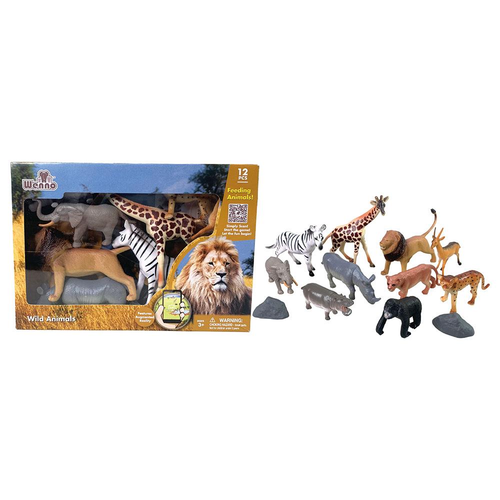 Wenno - Wild Animals In Window Box -12pcs