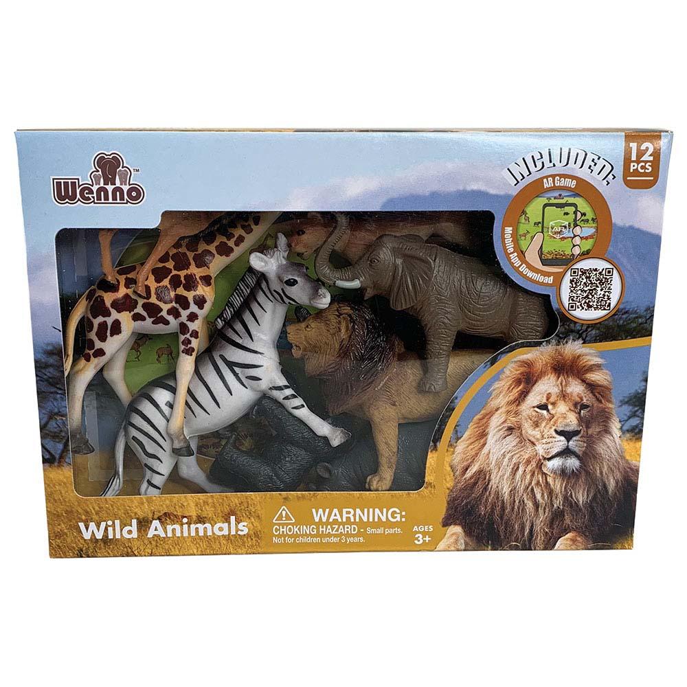 Wenno - Wild Animals In Window Box -12pcs