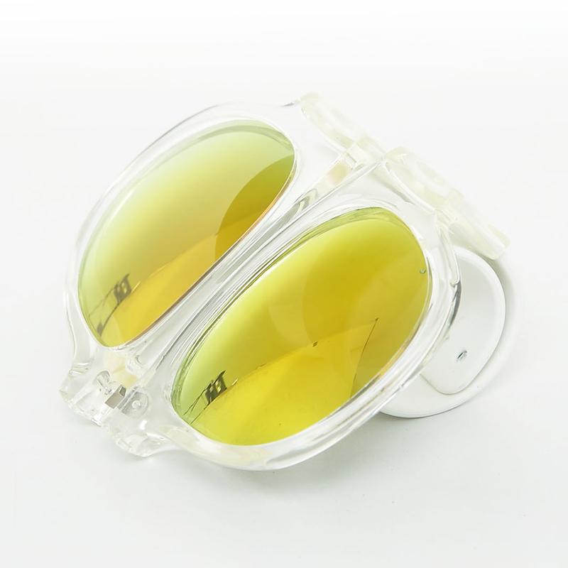 SlapSee - Pro Folding Sunglass - Clear Frame/White Slap -MultiLens