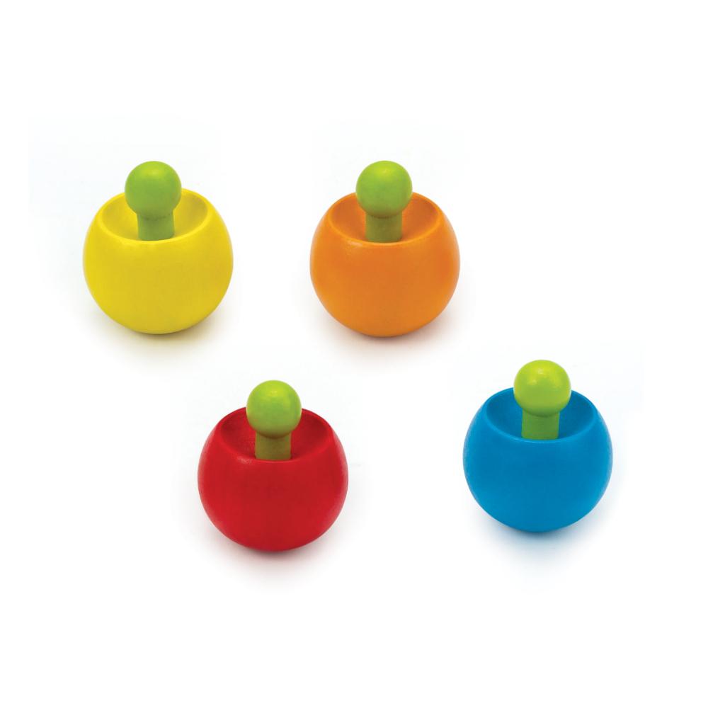 Hape - Wooden Top Spinner Assorted - 1pc