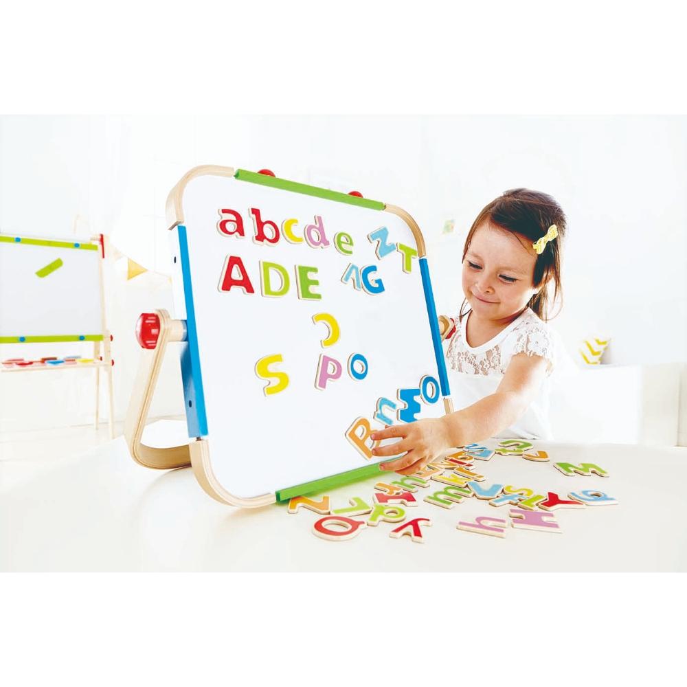 Hape ABC Wooden Magnetic Letters w/ Cloth Bag 52pcs