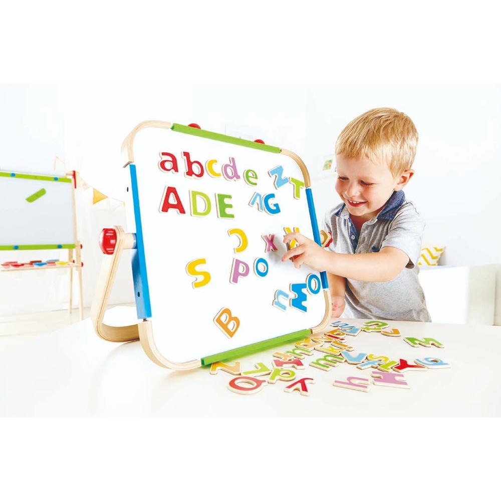 Hape ABC Wooden Magnetic Letters w/ Cloth Bag 52pcs