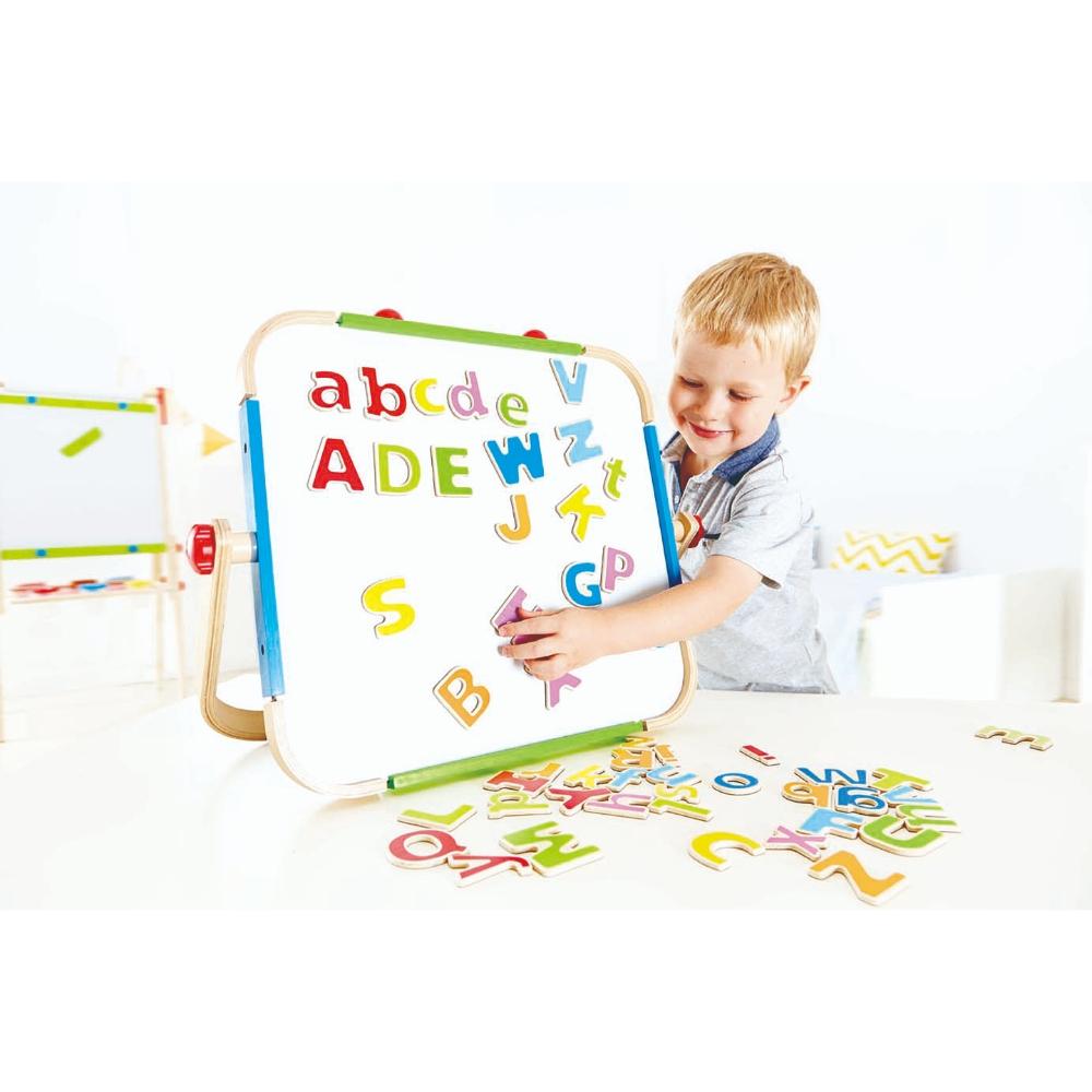 Hape ABC Wooden Magnetic Letters w/ Cloth Bag 52pcs