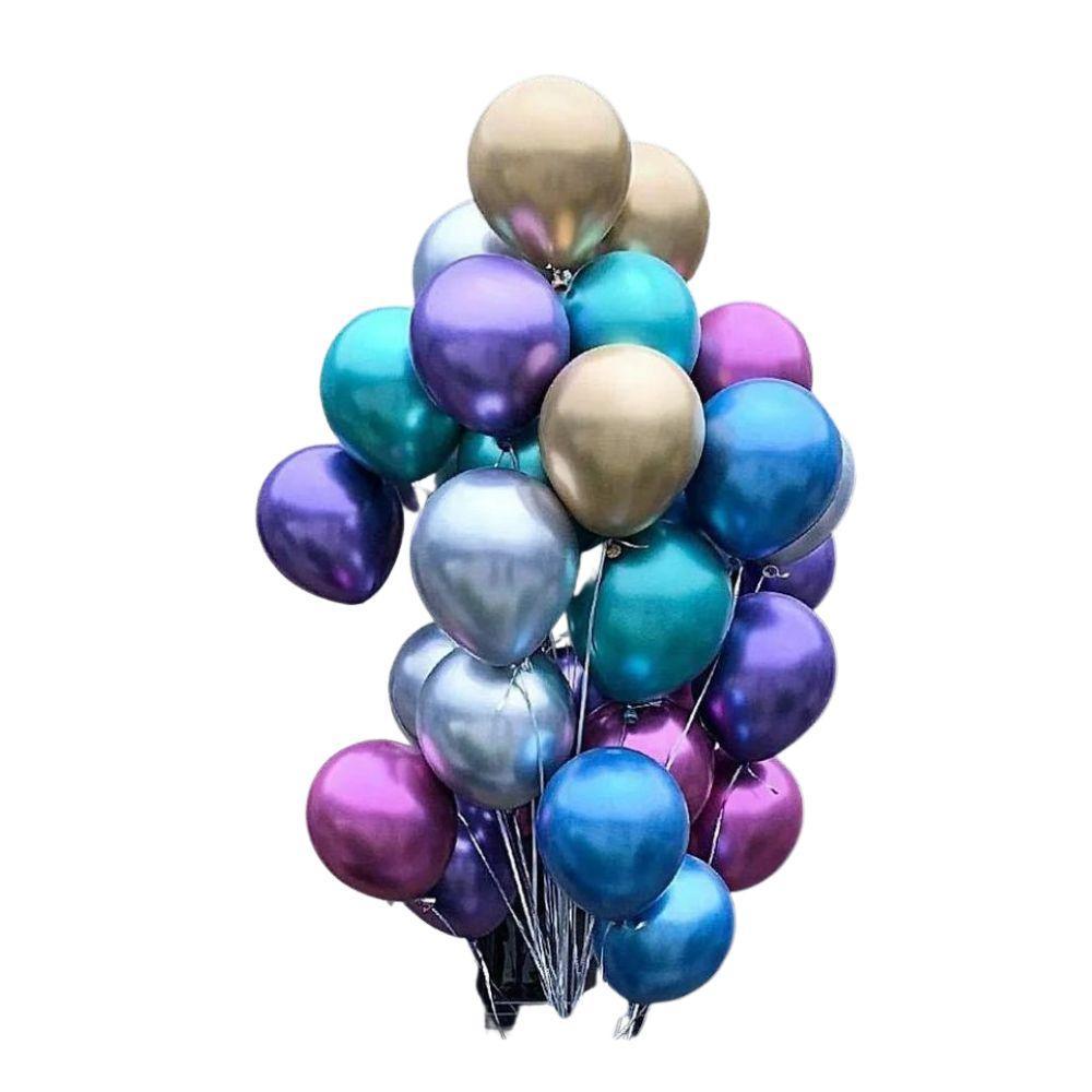 Highland - Multi Colour Metallic Chrome Balloons 50pcs