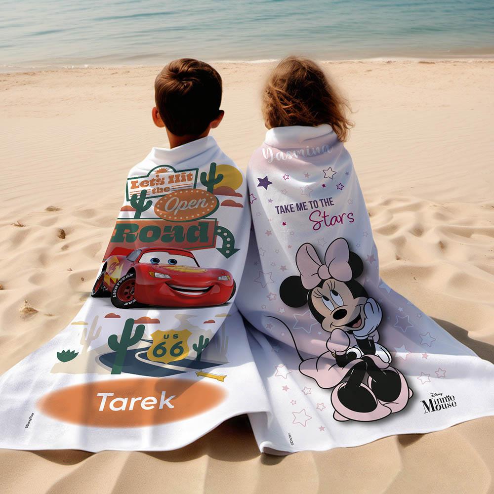 Essmak - Personalised Disney Cars Cars Beach Towel 