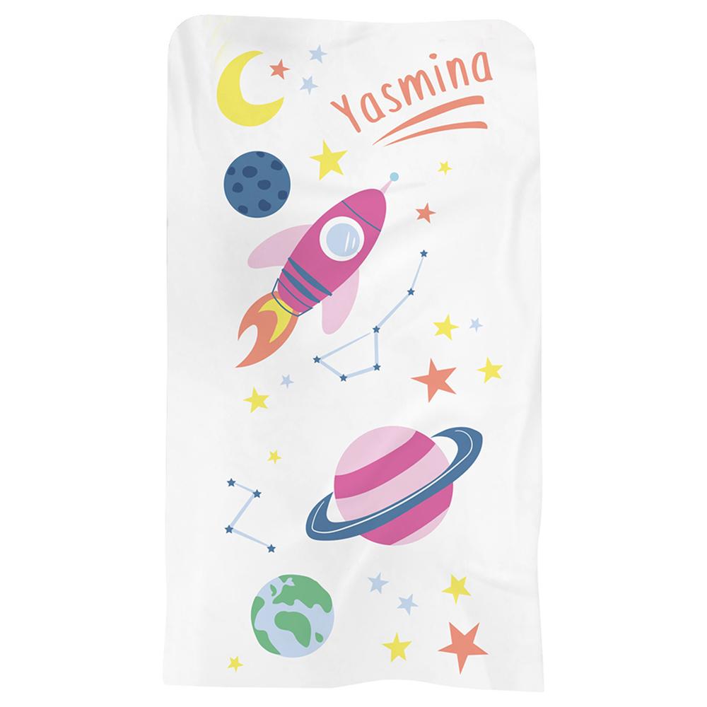 Essmak - Personalised Essmak Rocket Girl Beach Towel 