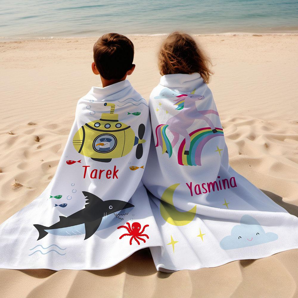 Essmak - Personalised Essmak Under The Sea Beach Towel 