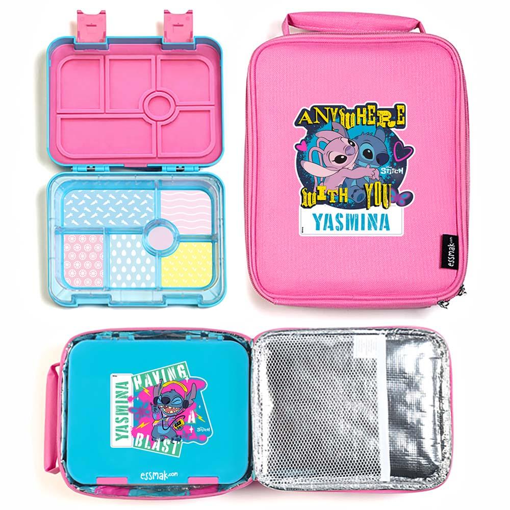 Essmak - Personalized Disney Stitch 1 Bento Pack - Pink