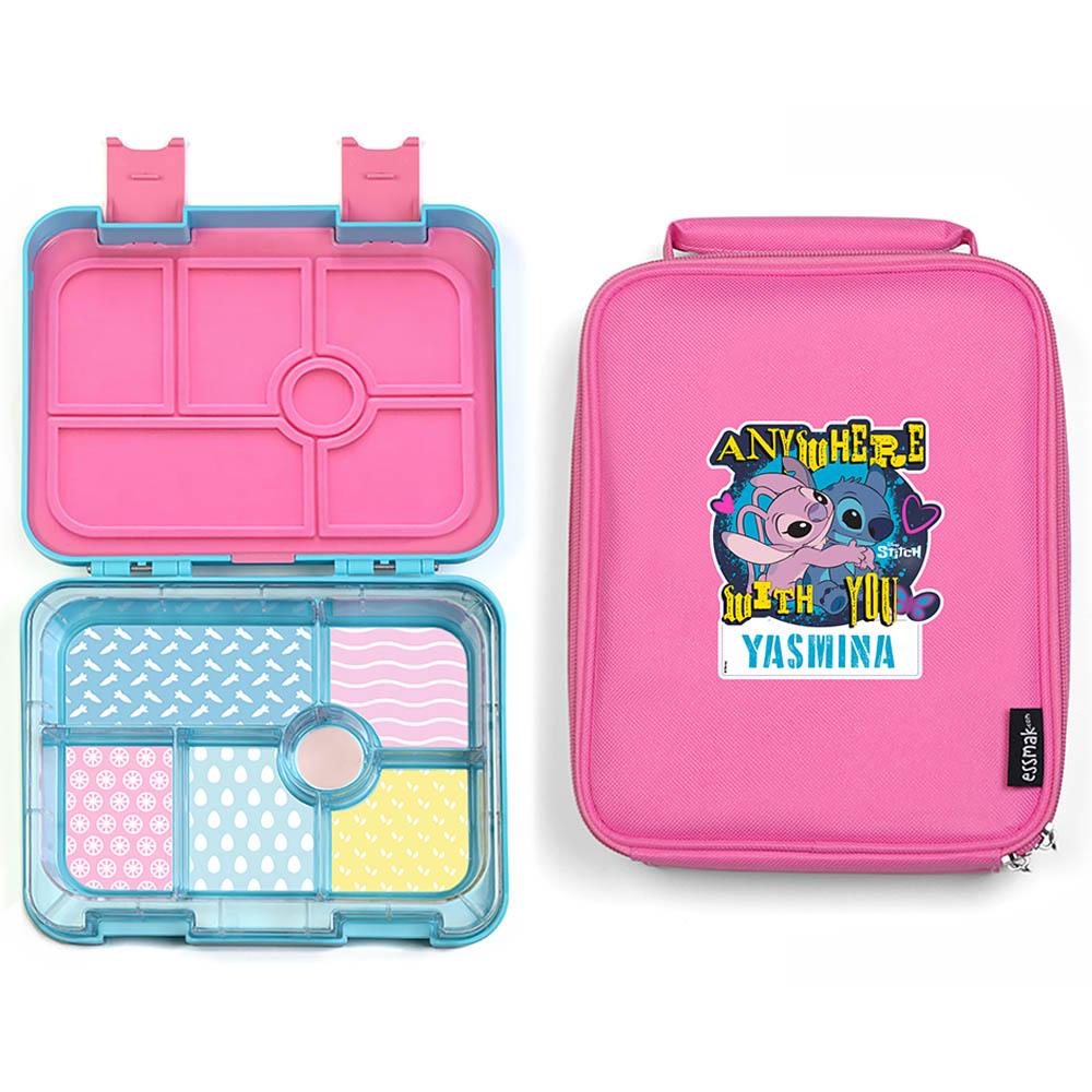 Essmak - Personalized Disney Stitch 1 Bento Pack - Pink