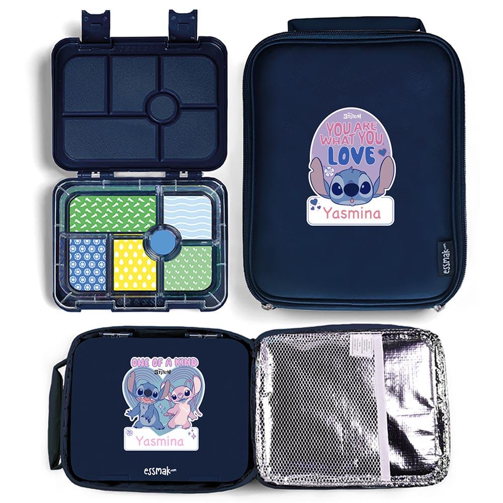 Essmak - Personalized Disney Stitch 2 Bento Pack - Blue