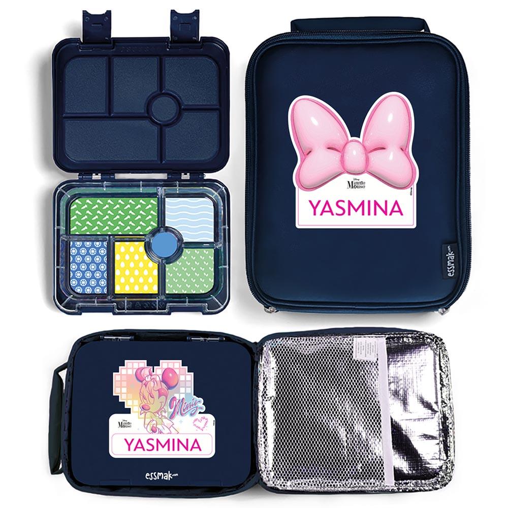 Essmak - Personalized Disney Minnie 4 Bento Pack - Blue