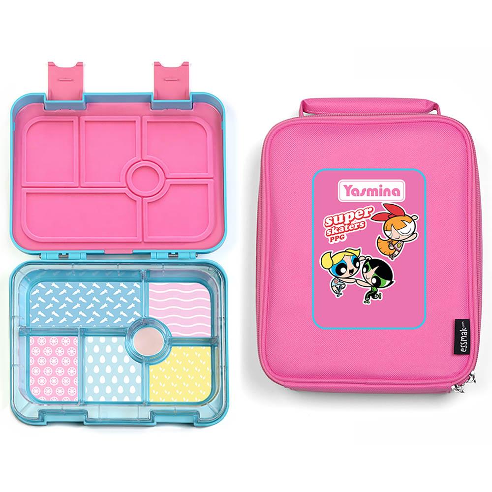 Essmak - Personalized Powerpuff Girls 4 Bento Pack - Pink