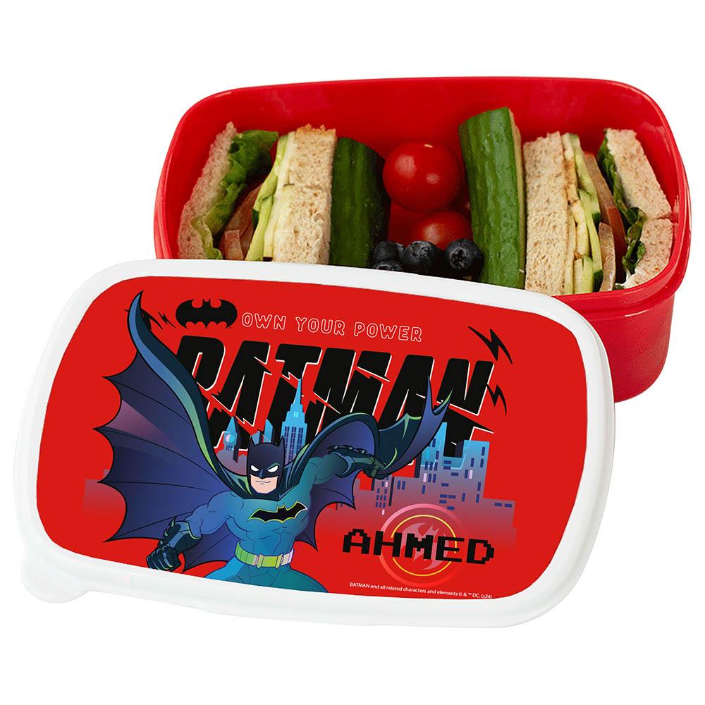 Essmak - Personalized Batman Bacpack Set For Kids - 3pcs - Red