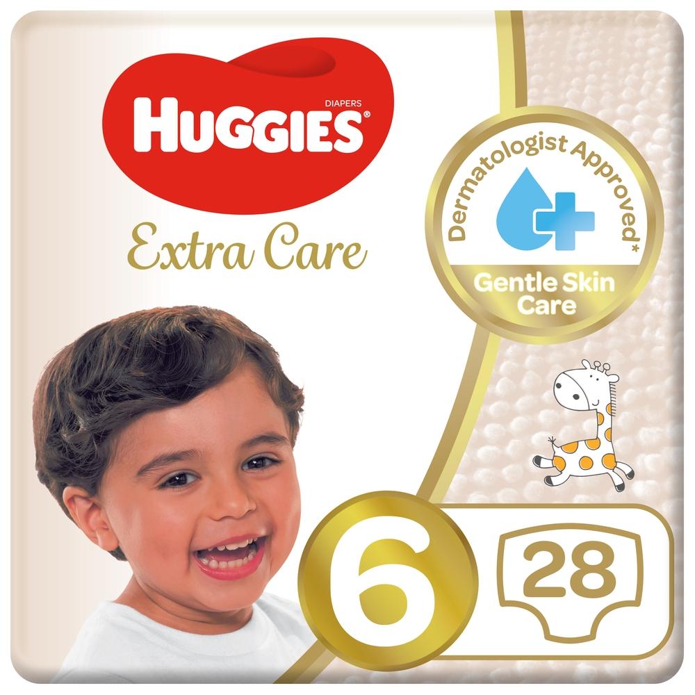 Huggies - Extra Care, Size 6, 15+ kg, Value Pack, 28 Diapers