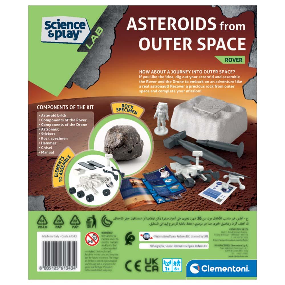 Clementoni - Science & Play Asteroids From Outer Space Kit