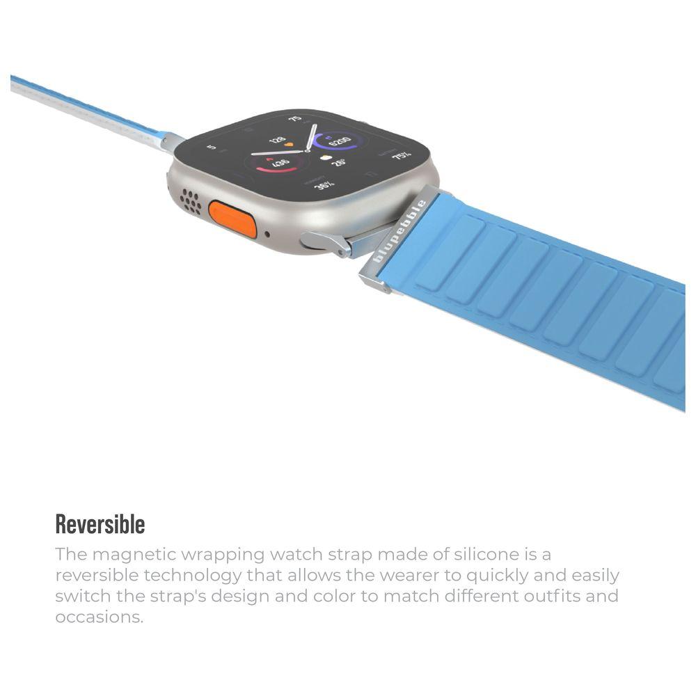 Blupebble - Reversible Magnetic Apple Watch Strap Ultra - Matterhorn