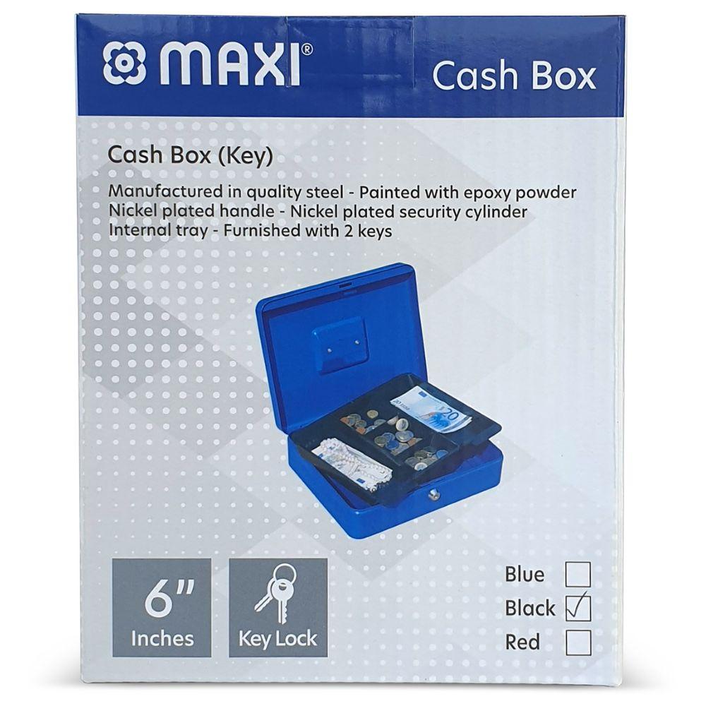 Maxi - Cash Box - Blue - 6-inch