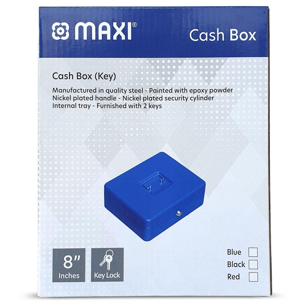 Maxi - Cash Box - Blue - 8-inch