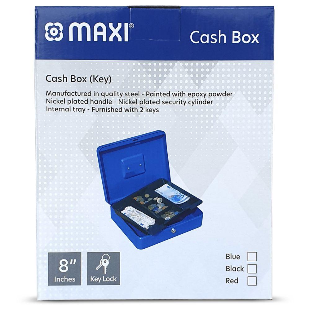 Maxi - Cash Box - Blue - 8-inch