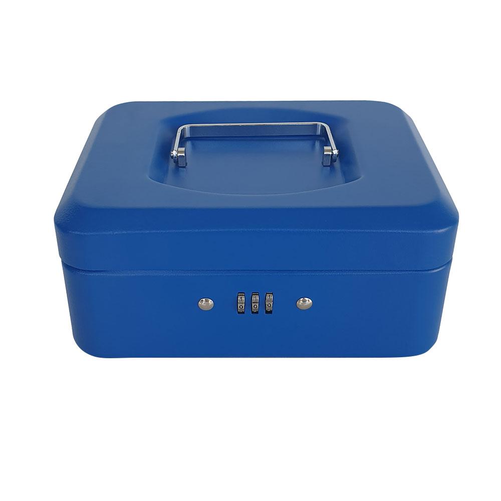 Maxi - Cash Box With Number Lock - Blue - 8-inch