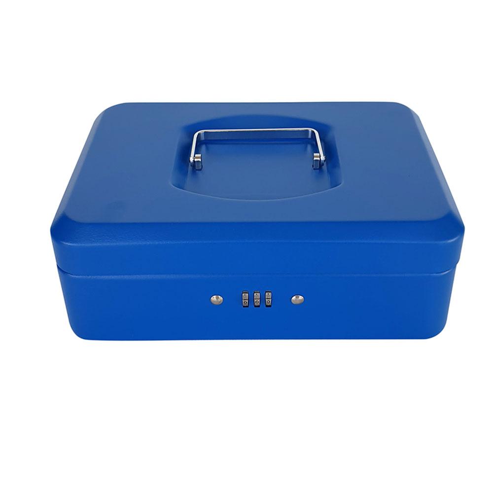 Maxi - Cash Box With Number Lock - Blue - 10-inch