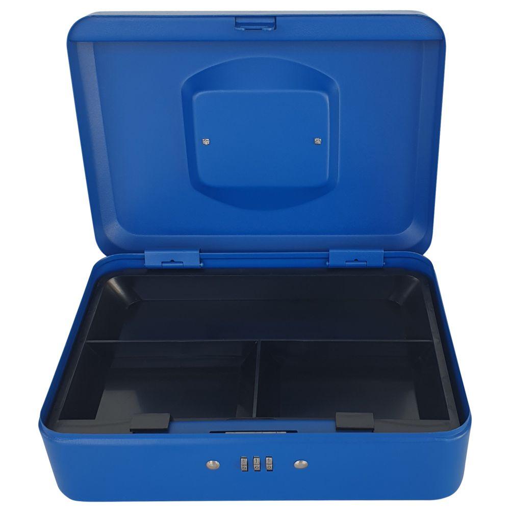 Maxi - Cash Box With Number Lock - Blue - 10-inch