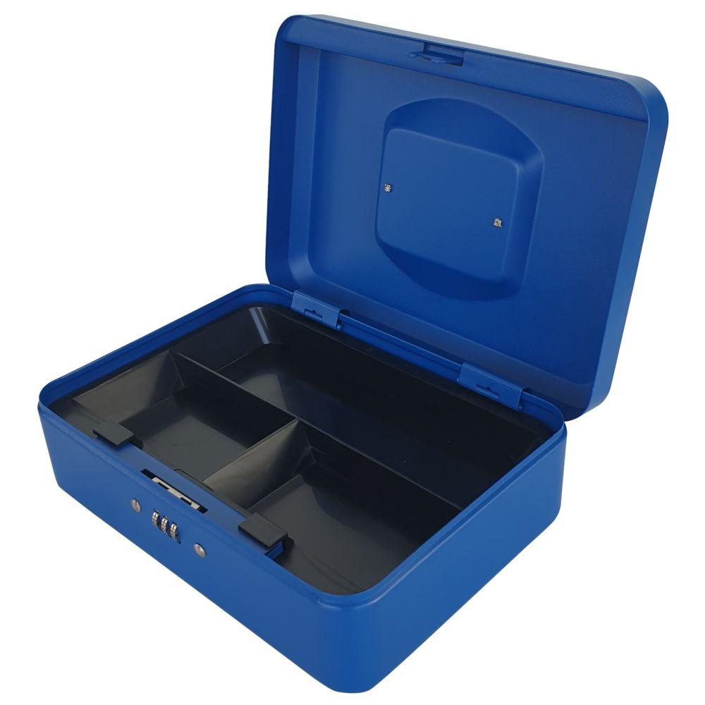 Maxi - Cash Box With Number Lock - Blue - 10-inch