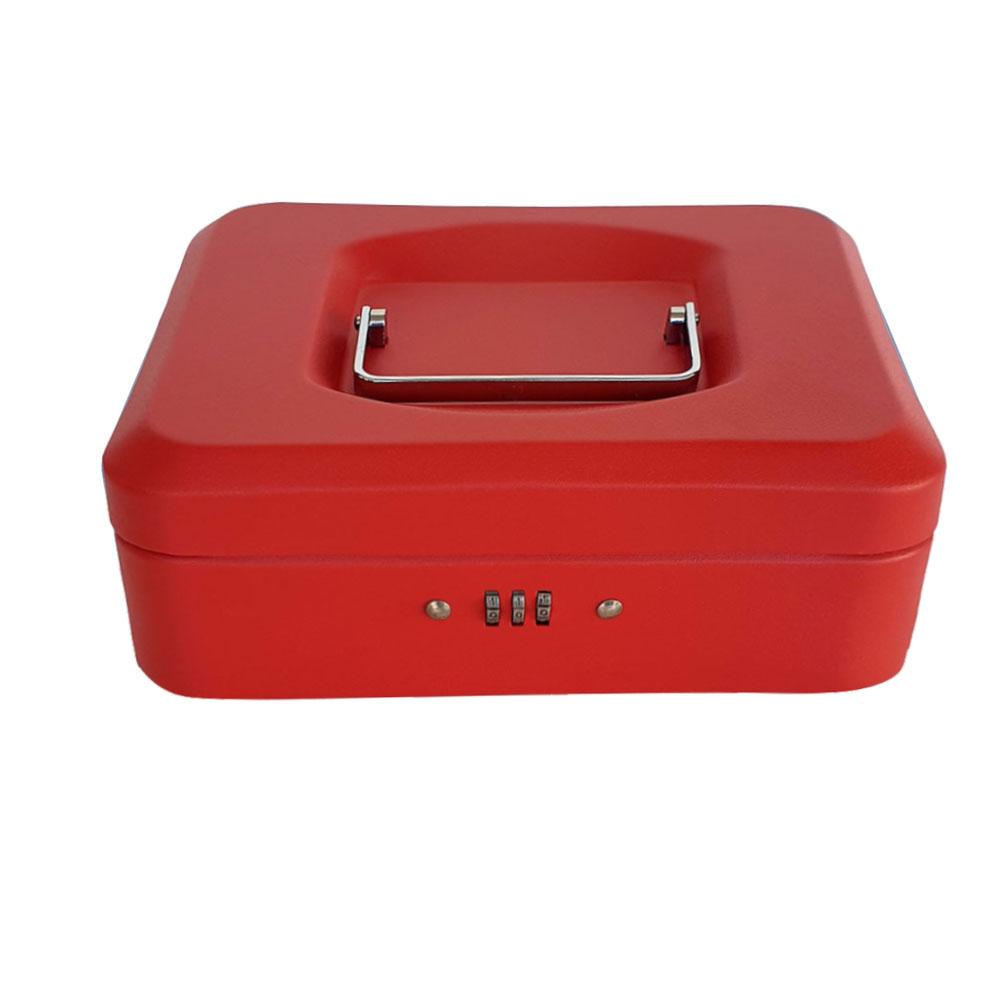 Maxi - Cash Box With Number Lock - Red - 10-inch