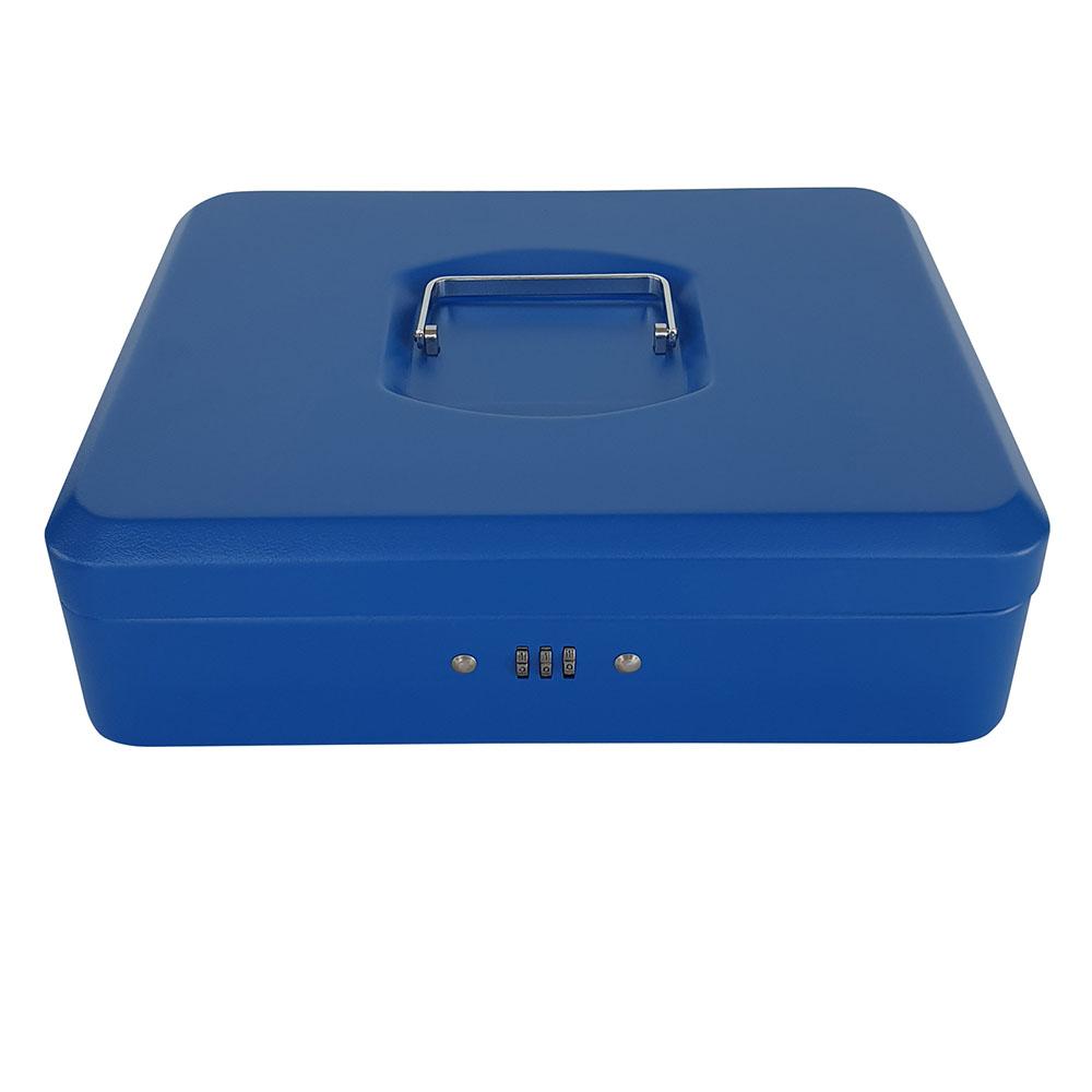 Maxi - Cash Box With Number Lock - Blue - 12-inch