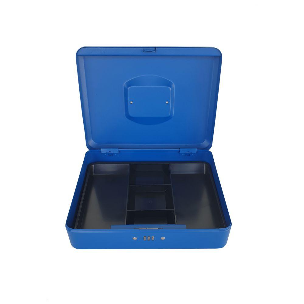 Maxi - Cash Box With Number Lock - Blue - 12-inch