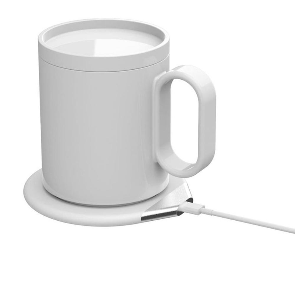 Hans Larsen - Crivits Smart Mug Warmer w/ Wireless Charger - White