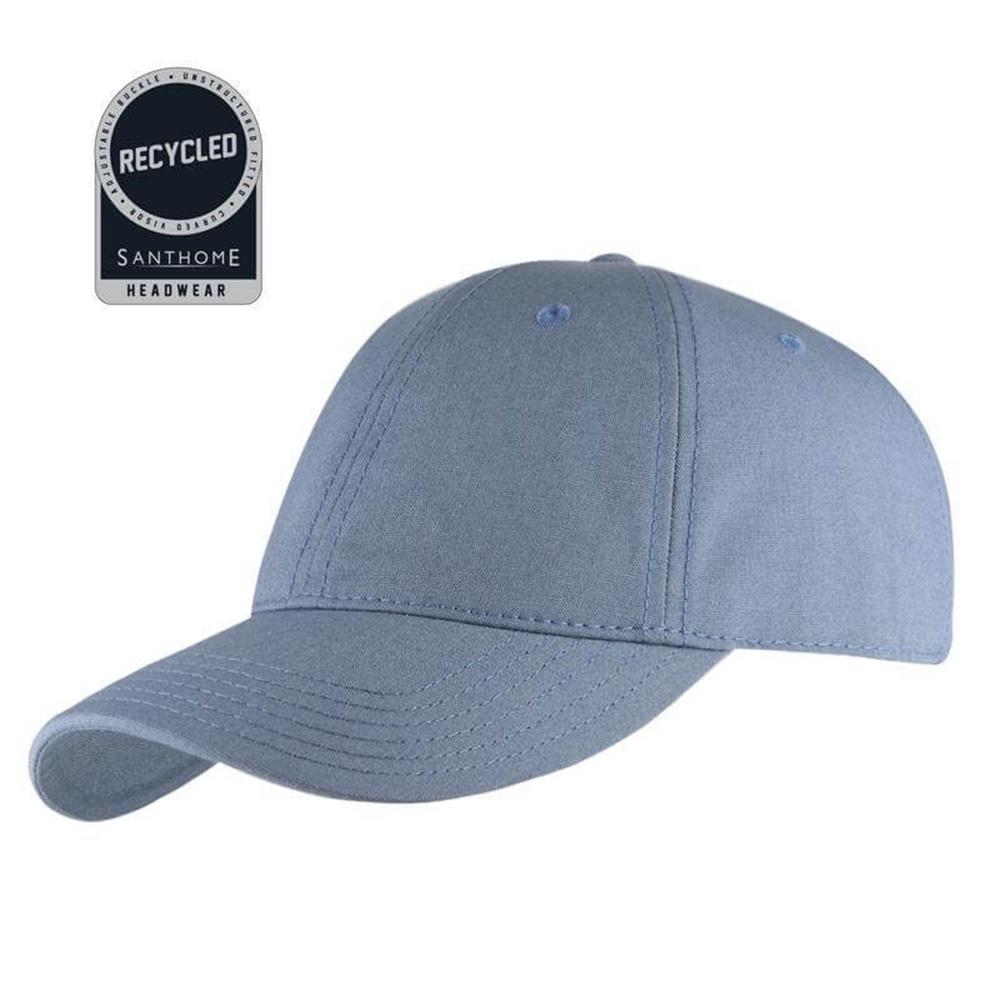 Santhome - Flex Recycled 6 Panel Relaxed Fit Cap - Sky Blue