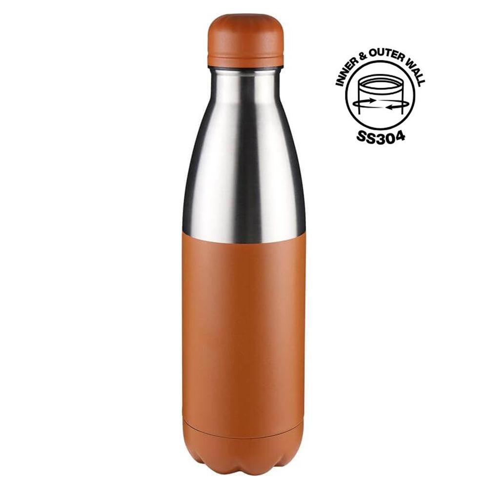 Hans Larsen - Hopa Stainless Steel Water Bottle - Orange - 500 ml