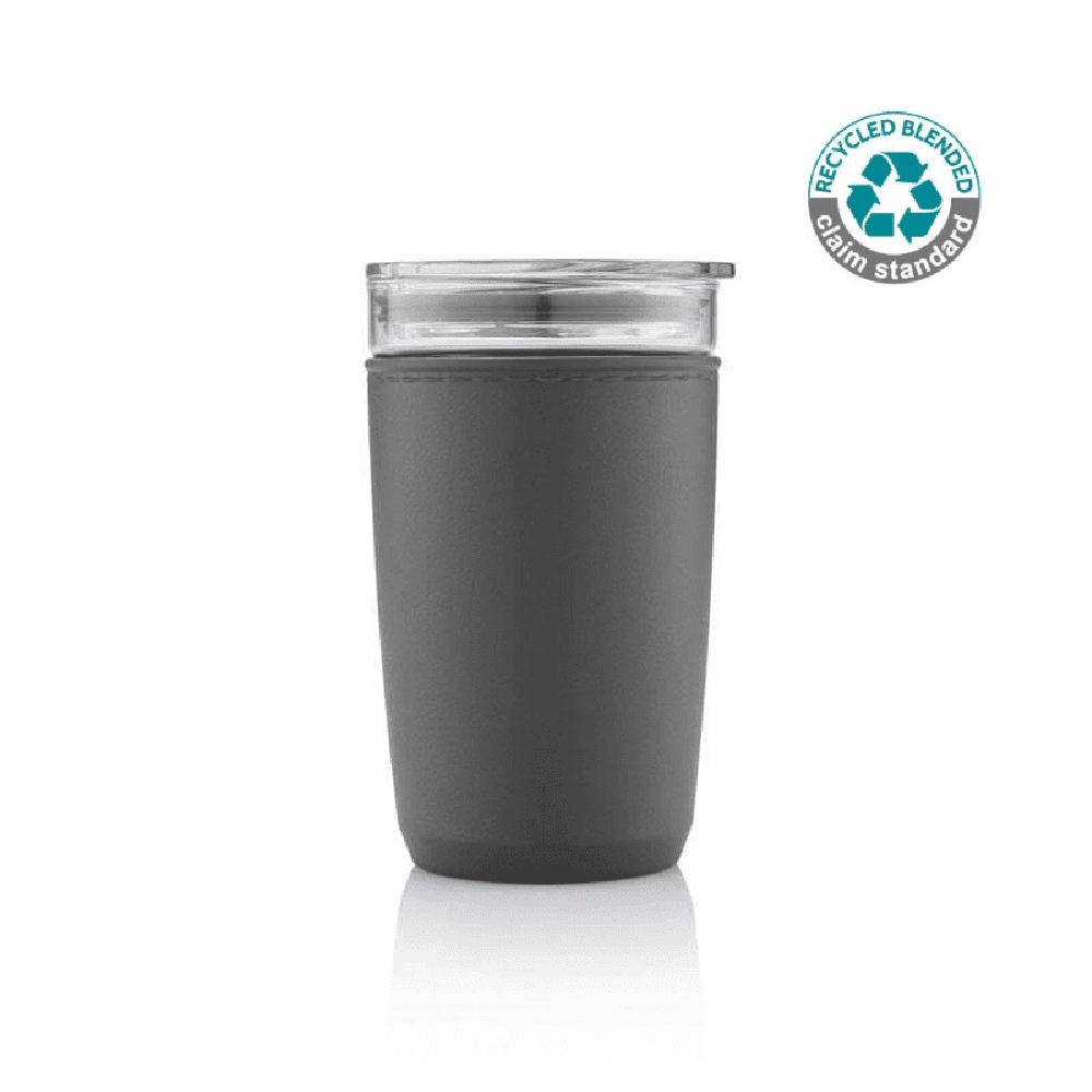 Hans Larsen - Cerra Glass Tumbler w/ Protective Sleeve - Black