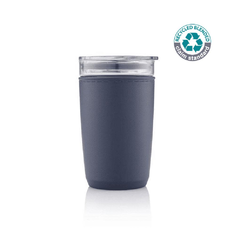 Hans Larsen - Cerra Glass Tumbler w/ Protective Sleeve - Blue