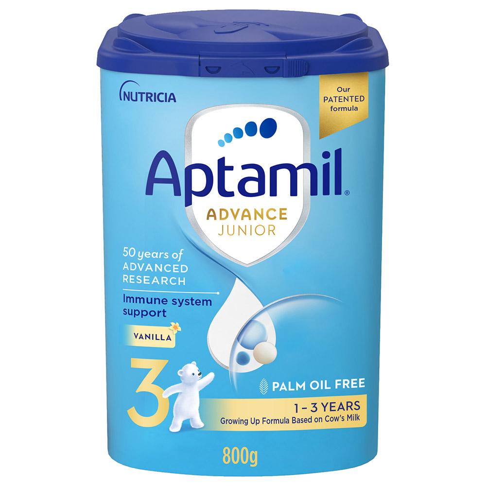 Aptamil - Palm Oil Free Advance Junior 3 Milk Formula - 800 g - Pack of 2