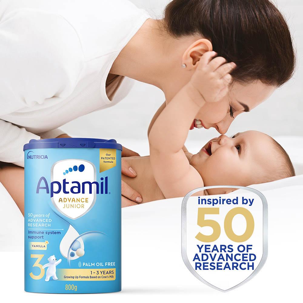 Aptamil - Palm Oil Free Advance Junior 3 Milk Formula - 800 g - Pack of 2