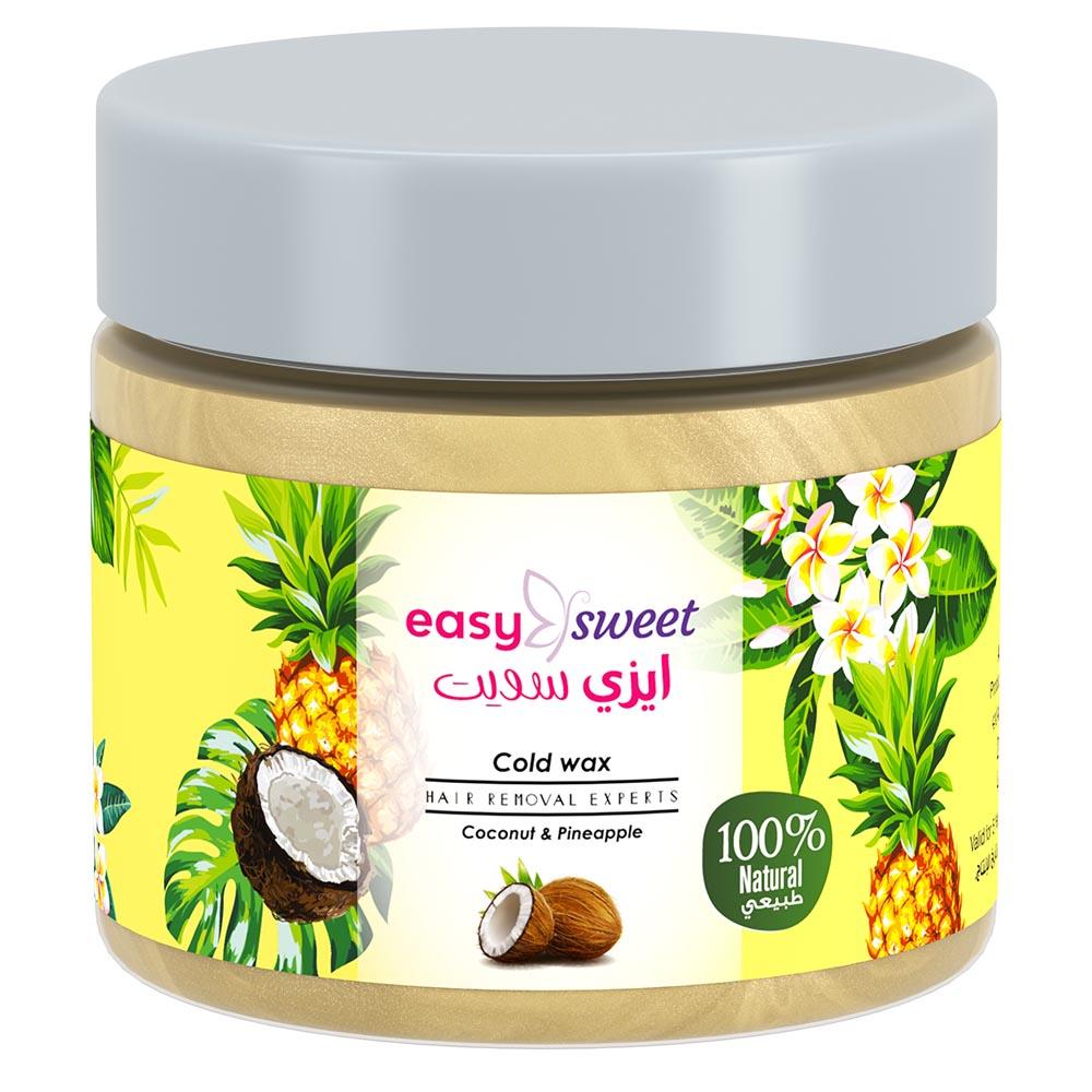 Easy - Sweet Cold Wax - Coconut And Pineapple Extract - 200 g