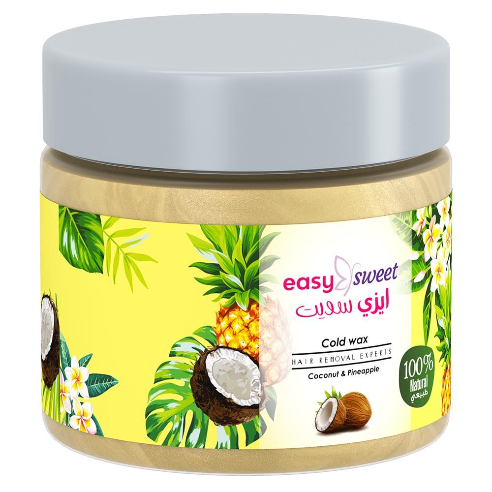 Easy - Sweet Cold Wax - Coconut And Pineapple Extract - 200 g