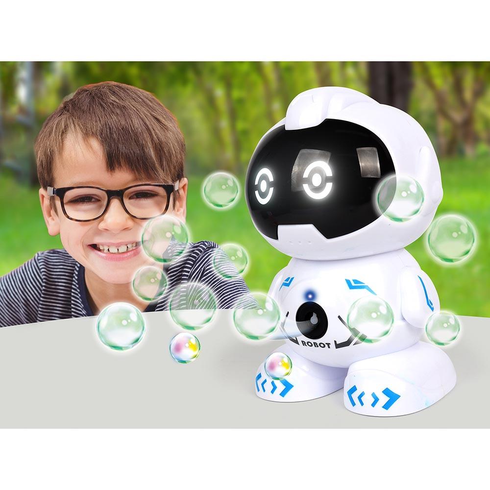 Galaxy Bubbles - Space Robot Bubble Machine With 2x30ml Bubble Solution 1pc - Color May Vary