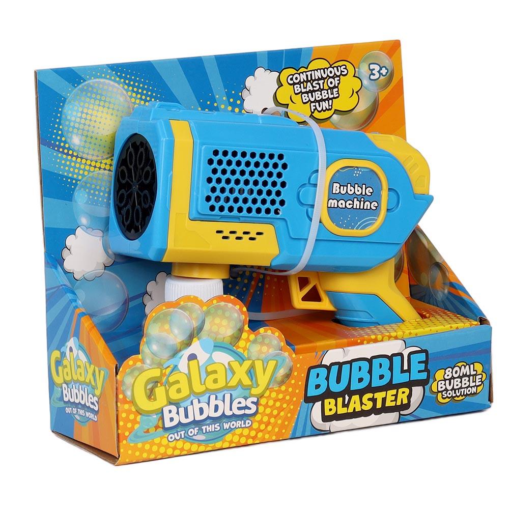 Galaxy Bubbles - Light Up Bubble Blaster With 80ml Bubble Solution 1pc - Color May Vary