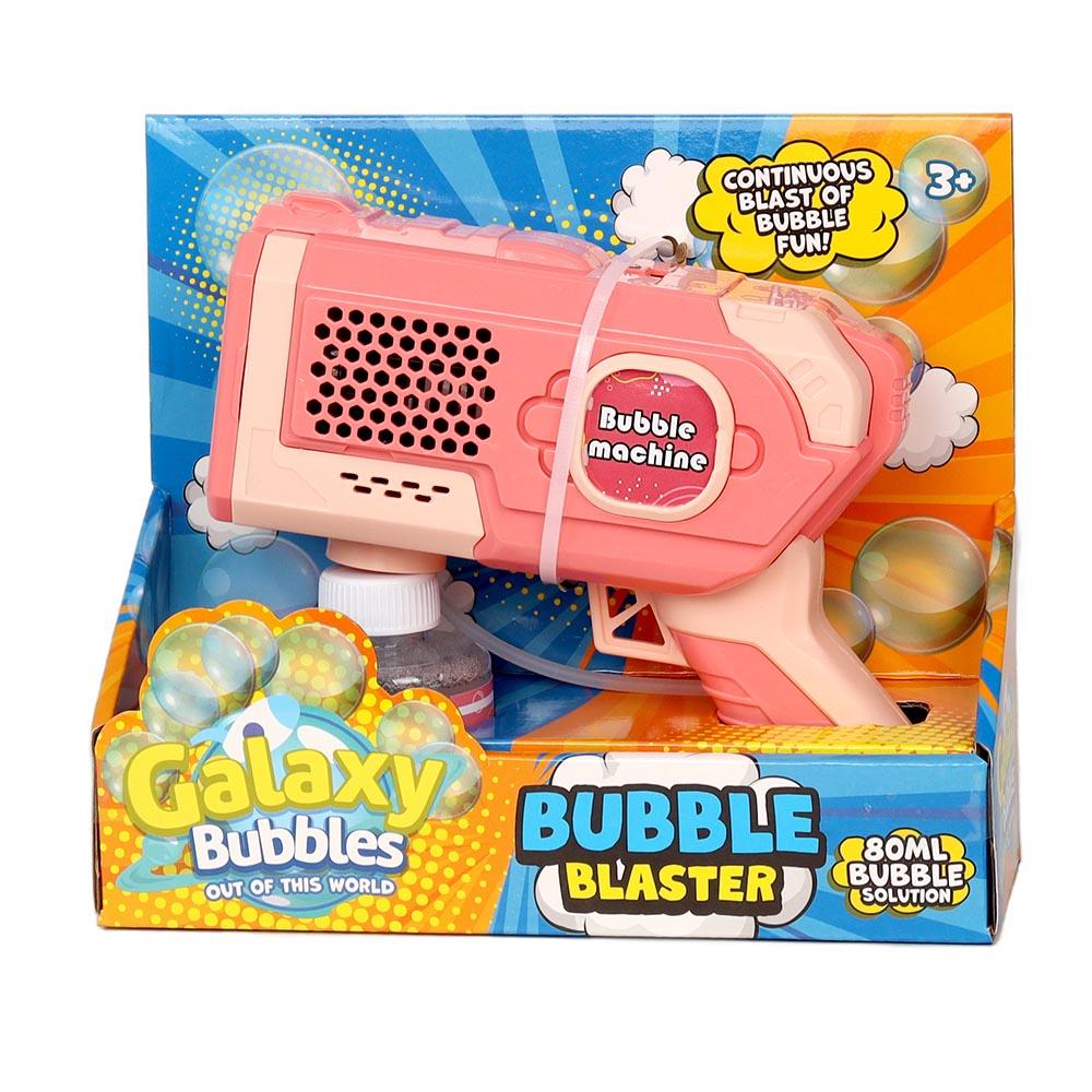 Galaxy Bubbles - Light Up Bubble Blaster With 80ml Bubble Solution 1pc - Color May Vary