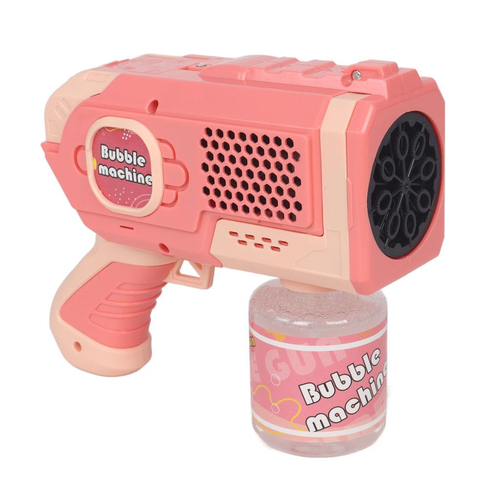 Galaxy Bubbles - Light Up Bubble Blaster With 80ml Bubble Solution 1pc - Color May Vary