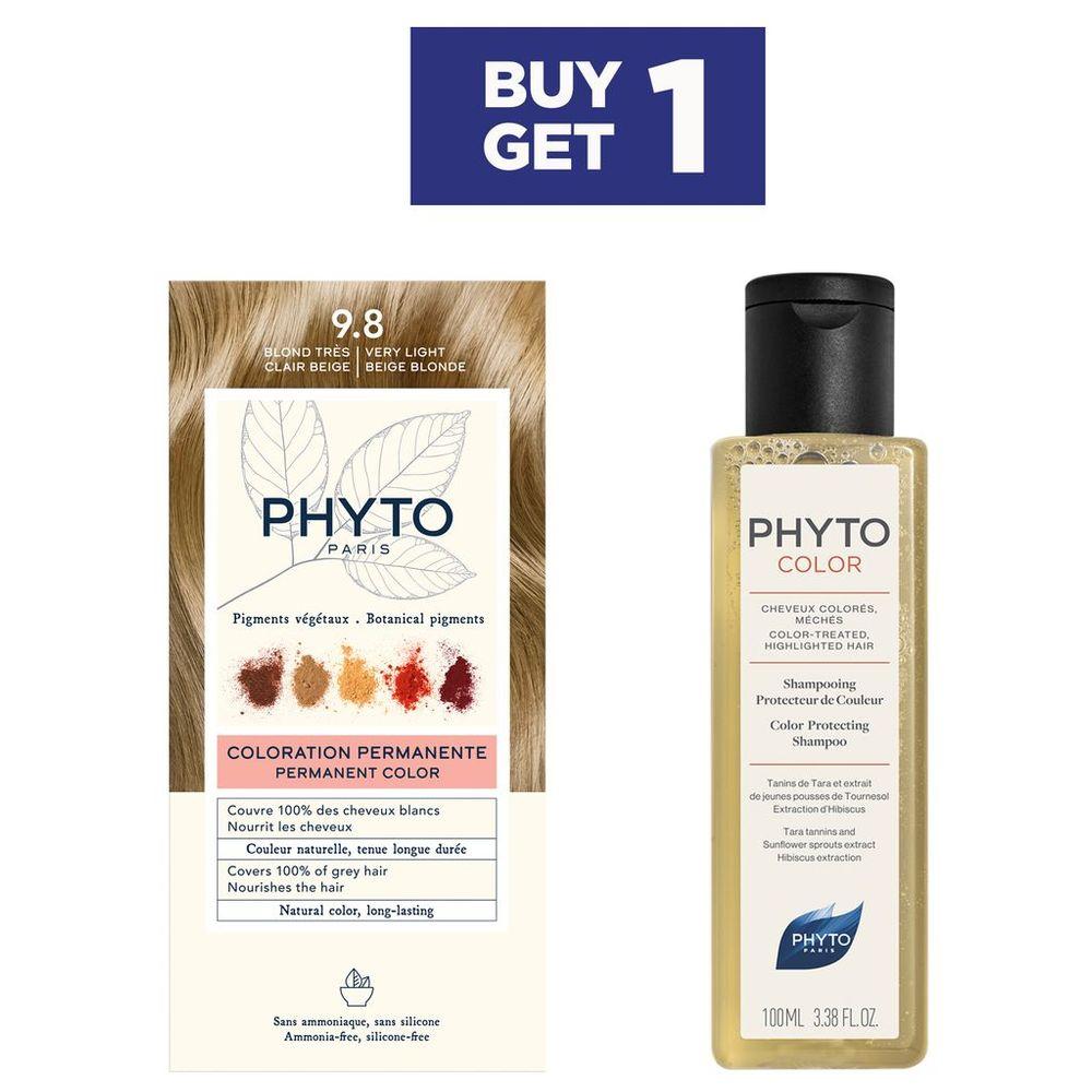 Phyto - Bogsham Hair Color 9.8 w/ Shampoo - Light Golden Blonde