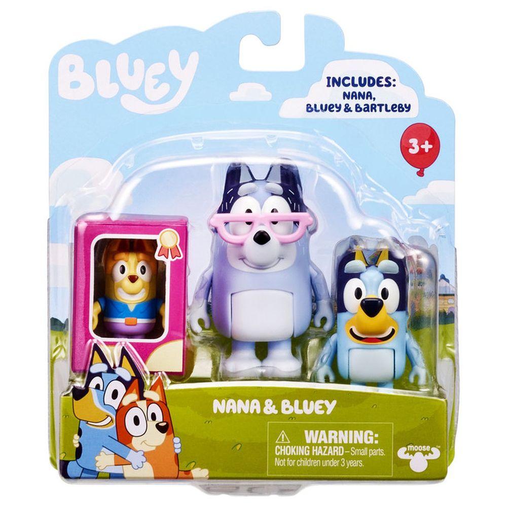 Bluey - S6 Dress Up Nana & Bluey Figure - 3pcs