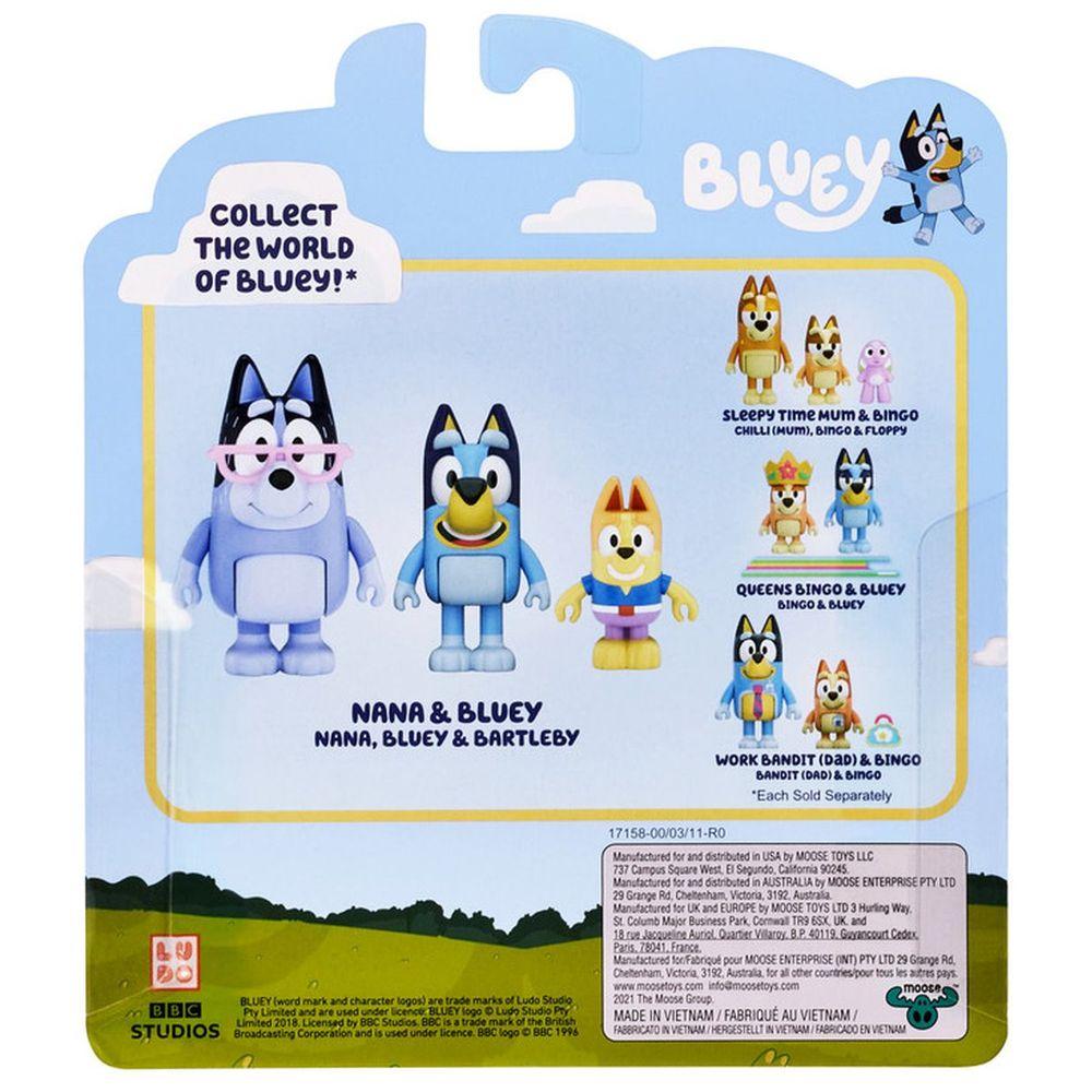 Bluey - S6 Dress Up Nana & Bluey Figure - 3pcs