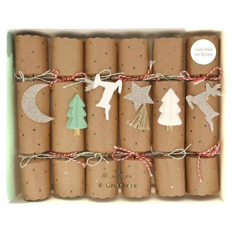 Meri Meri - Felt & Glitter Icon Crackers - 6pcs